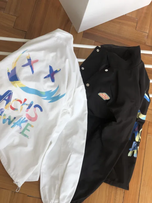 Premium Coach Mantel Weiß Oversized Style