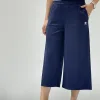 Premium Fila Wide-Leg Hose Blau Logo Luxus