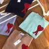 Hochwertige Ami-Pullover aus brauner Baumwolle