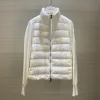 Luxus Moncler Daunenjacken Schwarz Strick Patchwork Kollektion