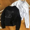 Premium Qualität Louis Vuitton Hoodie Schwarzes Logo Luxus