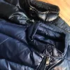 Luxus Moncler Daunenjacke Schwarz Nylon Classic Collection