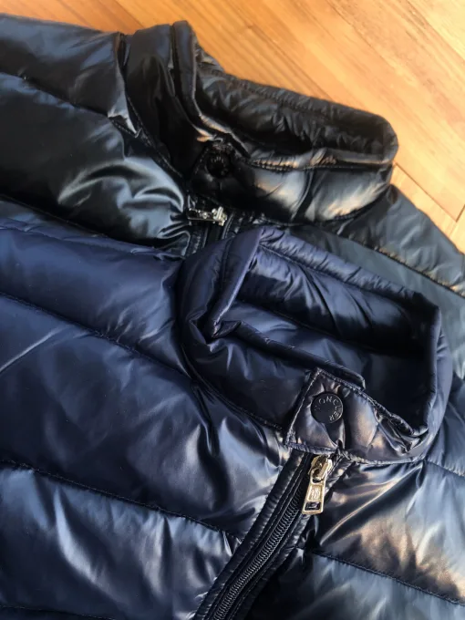 Luxus Moncler Daunenjacke Schwarz Nylon Classic Collection