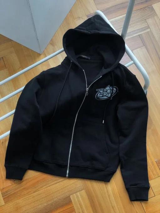 Bestseller Louis Vuitton Sweatshirts Schwarz Denim Monogramm Stil