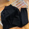 Hochwertige Balenciaga Jogginghose Schwarz Baumwolle Bestickt Luxus