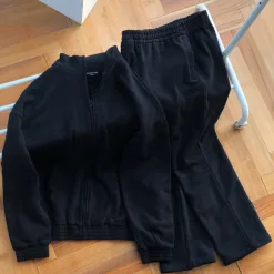 Premium Balenciaga Sweatshirt Schwarze Baumwollstickerei Kollektion
