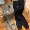 Hochwertige Vivienne Westwood Jogginghose Schwarz Baumwolle Bestickt Luxus