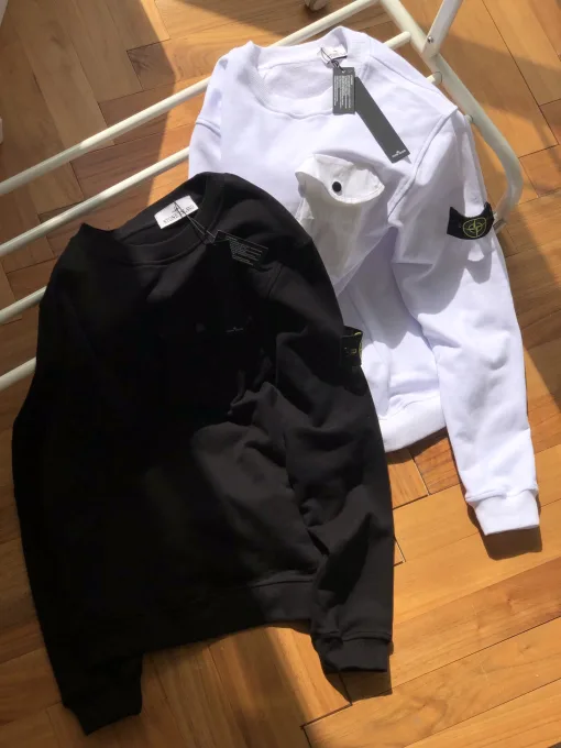 Hochwertige Stone Island Sweatshirts im White Washed Style