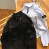 Hochwertiger Stone Island Hoodie im White Washed Style