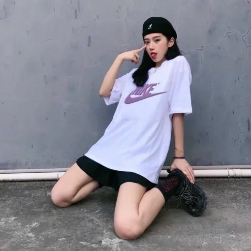 Bestseller Nike Kurzarm Lila Print Luxus