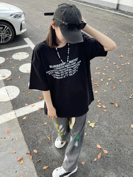 Premium Qualität Burberry Kurzarm Print Luxus