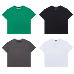 Meistverkaufte Chrome Hearts Kurzarm Schwarz Baumwolle Bestickt Luxus
