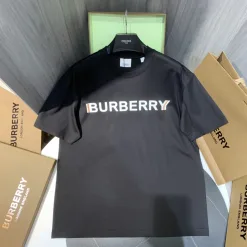Premium Burberry Kurzarm-Baumwoll-Logo-Kollektion