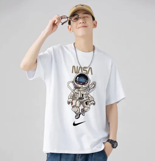 Premium Qualität Nike Kurzarm Sky Cotton Print Luxus