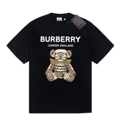 Luxus Burberry Kurzarm Weiß Baumwolle Classic Luxury