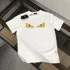 Premium Fendi Kurzarm Schwarz Baumwolle Atmungsaktiv Stil