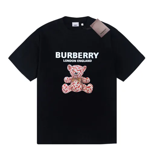 Burberry Kurzarmhemd in Premiumqualität mit weißem Print