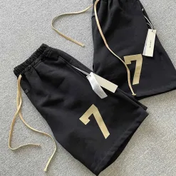Hochwertige Fear Of God Shorts aus schwarzer Baumwolle, Vintage-Kollektion