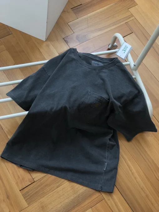Bestseller Carhartt Kurzarmhemd im grauen Leinenstil