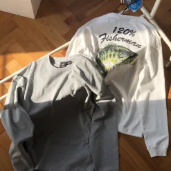 Premium Columbia Langarmshirt im weißen Baumwolldruckstil