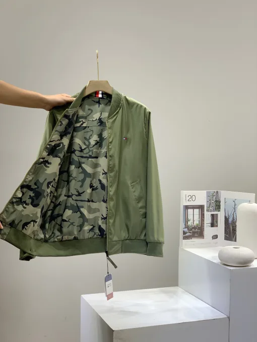 Hochwertige Tommy Hilfiger Mäntel Grün Casual Kollektion