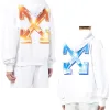 Luxus Off-White Sweatshirts Weiße Baumwolle Klassischer Stil