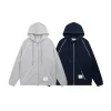 Premium Thom Browne Mantel Blau Klassisch Luxus