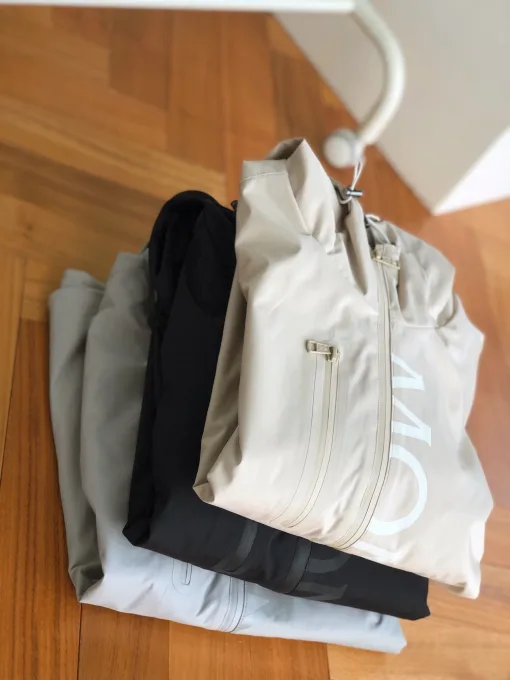 Premium Moncler Mäntel Schwarz Polyester Klassischer Stil