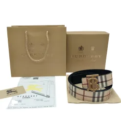 Burberry Kurzarmhemd in Premiumqualität aus beigefarbenem Rindsleder im Vintage-Stil