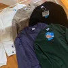 Luxuriöses Langarmshirt von Columbia in schwarzer Baumwolle mit Stickerei