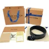 Hochwertiger Louis Vuitton Gürtel Schwarz Classic Luxury