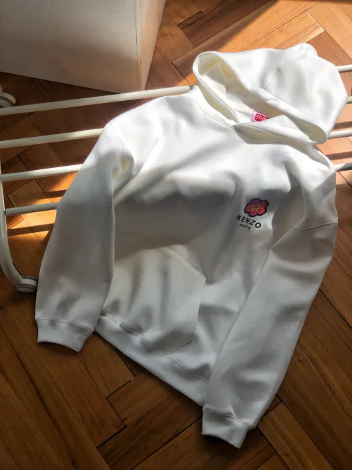 Luxus Kenzo Sweatshirts Weiß Baumwolle Print Luxus