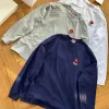 Premium Kenzo Langarmshirt aus grauer Baumwolle mit Logo-Kollektion