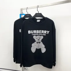 Luxus Burberry Sweatshirts Silber Solid Style