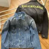 Bestseller Balenciaga Jacken Black Denim Stickerei Kollektion