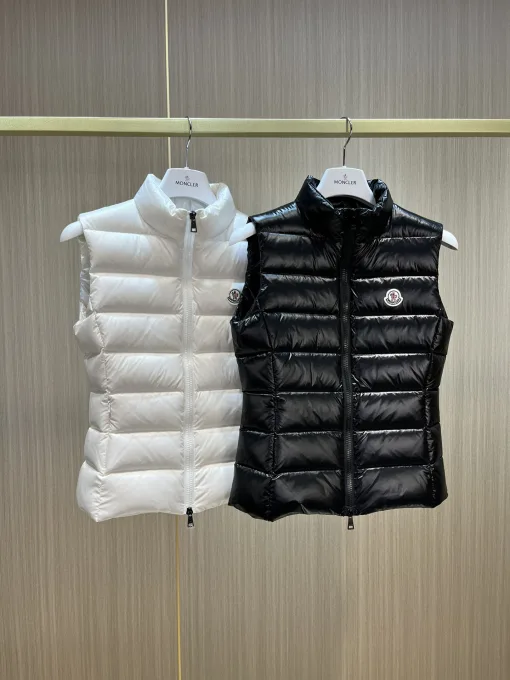 Bestseller Moncler Weste Weiß Nylon Classic Luxury