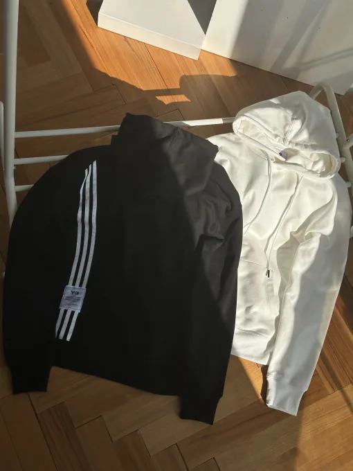 Bestseller Y-3 Sweatshirts Schwarz Gestreift Kollektion