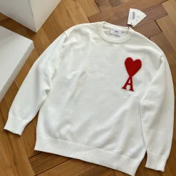 Bestseller Ami Pullover Schwarzer Woll-Jacquard-Stil