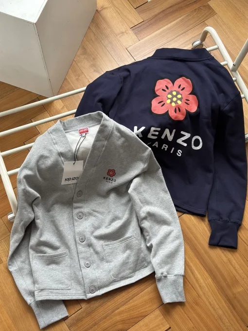 Premium Kenzo Sweatshirts Grau Logo Luxus