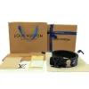 Bestseller Louis Vuitton Gürtel Schwarz Rindsleder Klassischer Stil