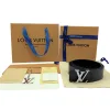 Hochwertiger Louis Vuitton Gürtel aus grauem Rindsleder, Monogramm-Kollektion