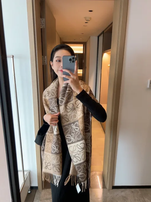Premium Chanel Schal Kaschmir Eleganter Stil