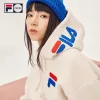 Bestseller Fila Sweatshirts Weiße Fleece-Kollektion mit Stickerei