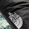 Luxuriöse Daunenjacke von The North Face im bestickten Stil aus weißem Nylon