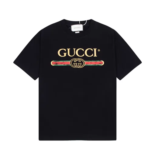 Premium Gucci Kurzarm Baumwolle Klassisch Luxus
