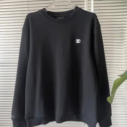 Premium Chanel Sweatshirts Schwarz Baumwolle Vintage Luxus