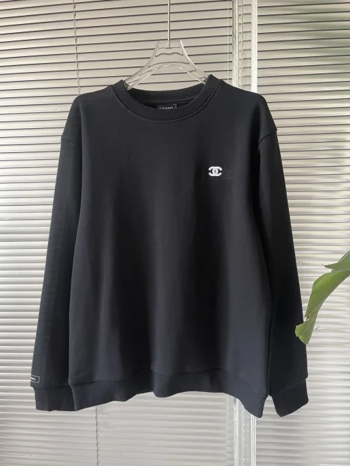 Premium Chanel Sweatshirts Schwarz Baumwolle Vintage Luxus
