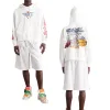 Hochwertige Off-White Sweatshirts Weiße Seide Bestickt Luxus