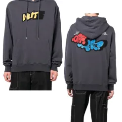 Meistverkaufte Off-White Sweatshirts aus weißer Baumwolle mit Stickerei