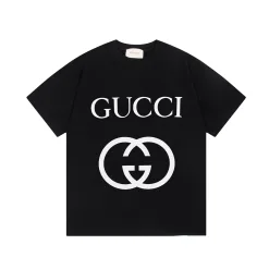 Premium Qualität Gucci Kurzarm Schwarz Klassischer Stil